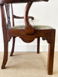 A Stunning Georgian English Mahogany Arm Chair