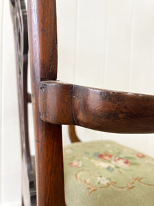 A Stunning Georgian English Mahogany Arm Chair