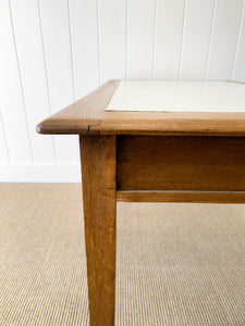 Antique English Oak Writing Desk c1900 with Numbered Drawers!