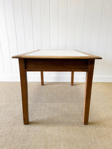 Antique English Oak Writing Desk c1900 with Numbered Drawers!