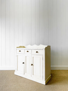 A 19th Century Painted Sideboard with Brass Knobs