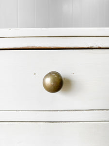 A 19th Century Painted Sideboard with Brass Knobs