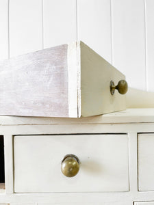 A 19th Century Painted Sideboard with Brass Knobs