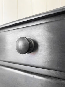 An Ebonized English Pine Chest of Drawers Dresser c1890