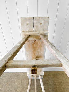 An Antique Bleached French Washboard Table c1890