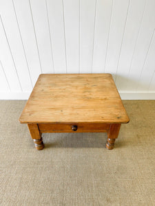 An Antique English Country Pine Coffee Table