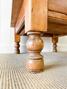 An Antique English Country Pine Coffee Table