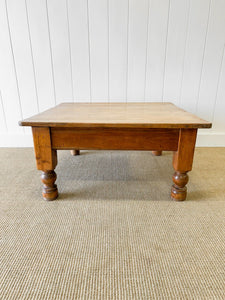 An Antique English Country Pine Coffee Table