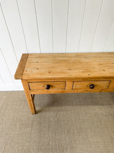 An Antique Irish Over 68" Long Dining Server or Console Table