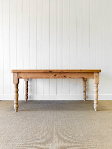 An English Country Pine 5.5 ft Kitchen Dining Table