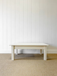 An English Country Pine Coffee Table in Cream