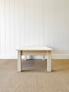 An English Country Pine Coffee Table in Cream