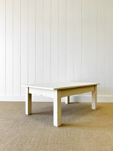 An English Country Pine Coffee Table in Cream