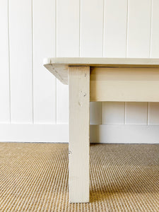 An English Country Pine Coffee Table in Cream