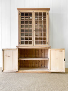 A Stunning 19th Century Scandinavian Pine Bookcase Cabinet or Hutch