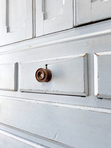 A Large 19th Century English Pine Linen Press Housekeepers Cupboard