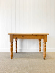 An English Country Pine Vintage 4' Dining Table