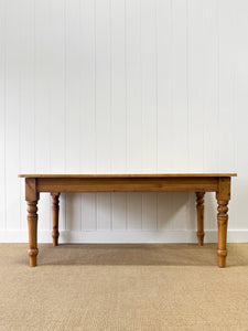 English Country Waxed Pine 6ft Dining Table