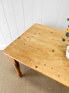 English Country Waxed Pine 6ft Dining Table