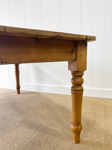 English Country Waxed Pine 6ft Dining Table