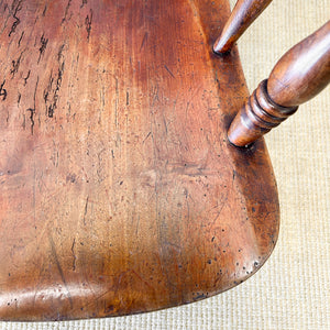 A Victorian Beech Farmhouse Rocking Chair