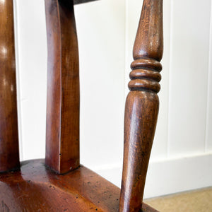 A Victorian Beech Farmhouse Rocking Chair