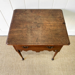 A Georgian Oak Console Table