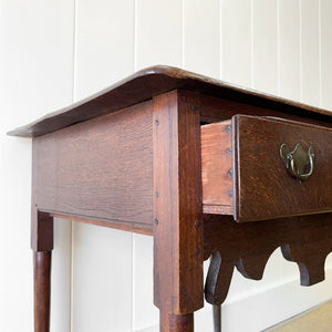 A Georgian Oak Console Table