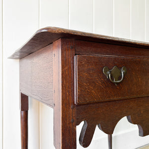 A Georgian Oak Console Table