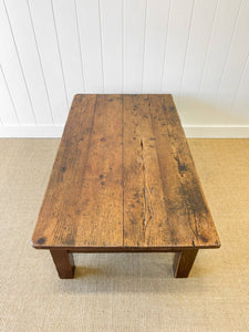 Antique English Country Pine Coffee Table c1890