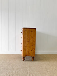 A 19th Century Bow Front English Chest of Drawers