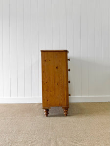 A 19th Century Bow Front English Chest of Drawers