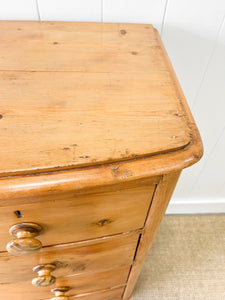 A 19th Century Bow Front English Chest of Drawers