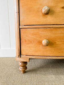 A 19th Century Bow Front English Chest of Drawers