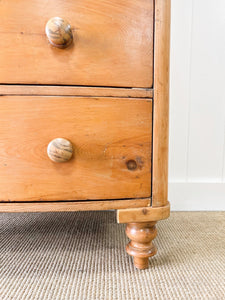 A 19th Century Bow Front English Chest of Drawers