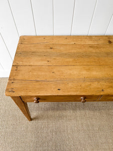 An English Country Pine Console or Work Table