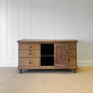 An English Country 6 Drawer Pine Buffet or Sideboard