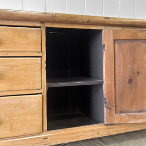 An English Country 6 Drawer Pine Buffet or Sideboard