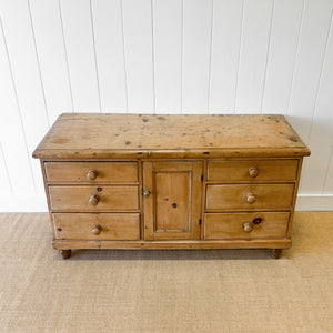 An English Country 6 Drawer Pine Buffet or Sideboard