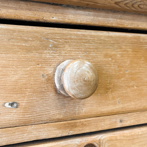 An English Country 6 Drawer Pine Buffet or Sideboard