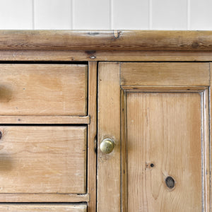 An English Country 6 Drawer Pine Buffet or Sideboard