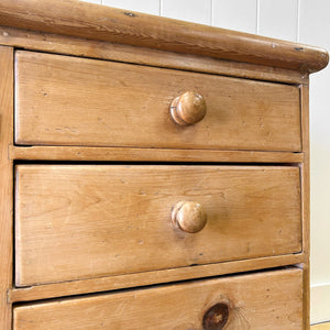 An English Country 6 Drawer Pine Buffet or Sideboard