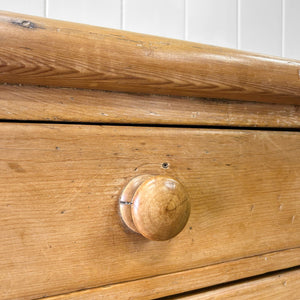 An English Country 6 Drawer Pine Buffet or Sideboard