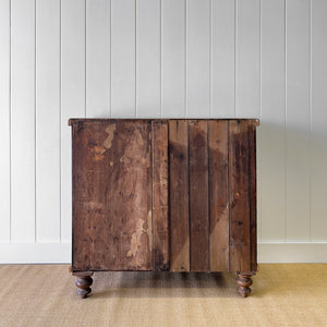 A 19th Century English Pine and Ash Chest of Drawers/Dresser with Tulip Feet