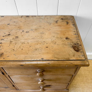 An English Country 6 Drawer Pine Buffet or Sideboard