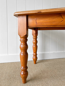 A Vintage English Country 6ft Dining Table