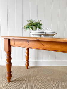 A Vintage English Country 6ft Dining Table