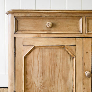 An Antique English Pine Sideboard c1890