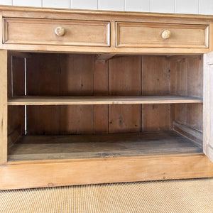 An Antique English Pine Sideboard c1890