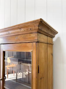 A 19th Century English Pine Bookcase Cabinet or Hutch